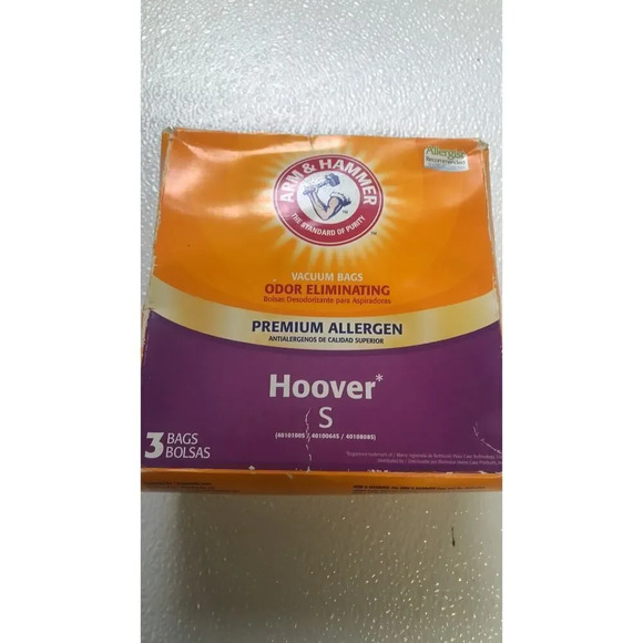 Vacuum HOOVER TYPE S BAG PREMIUM ALLERGEN & ODOR 3 BAGS Arm & Hammer - Picture 8 of 11